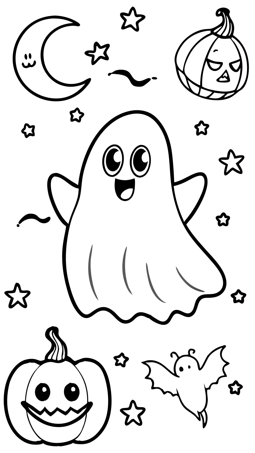 ghost coloring pages